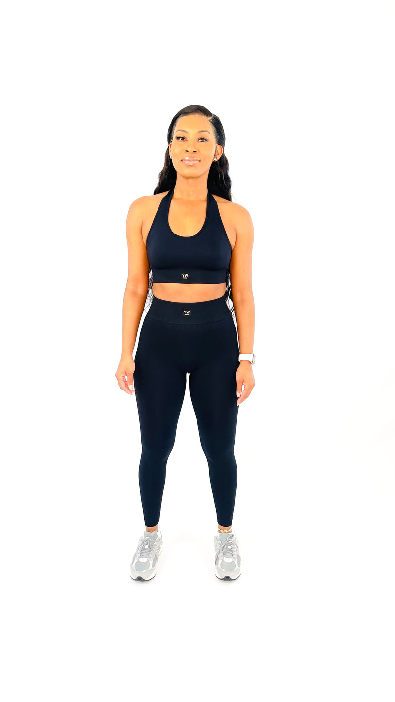 Sculpt Legging Set-Jet Black