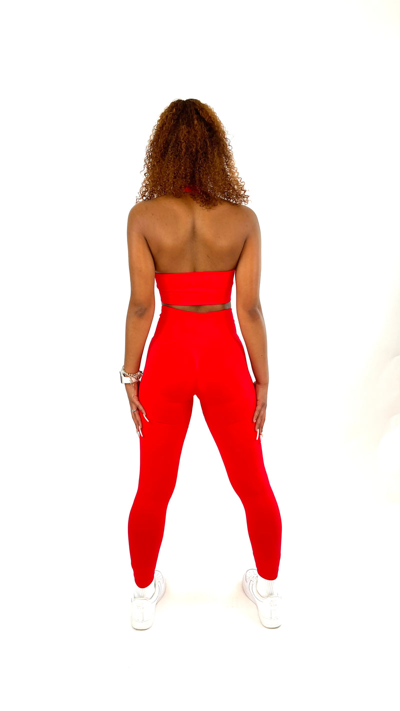 Sculpt Legging Set-Vibrant Red