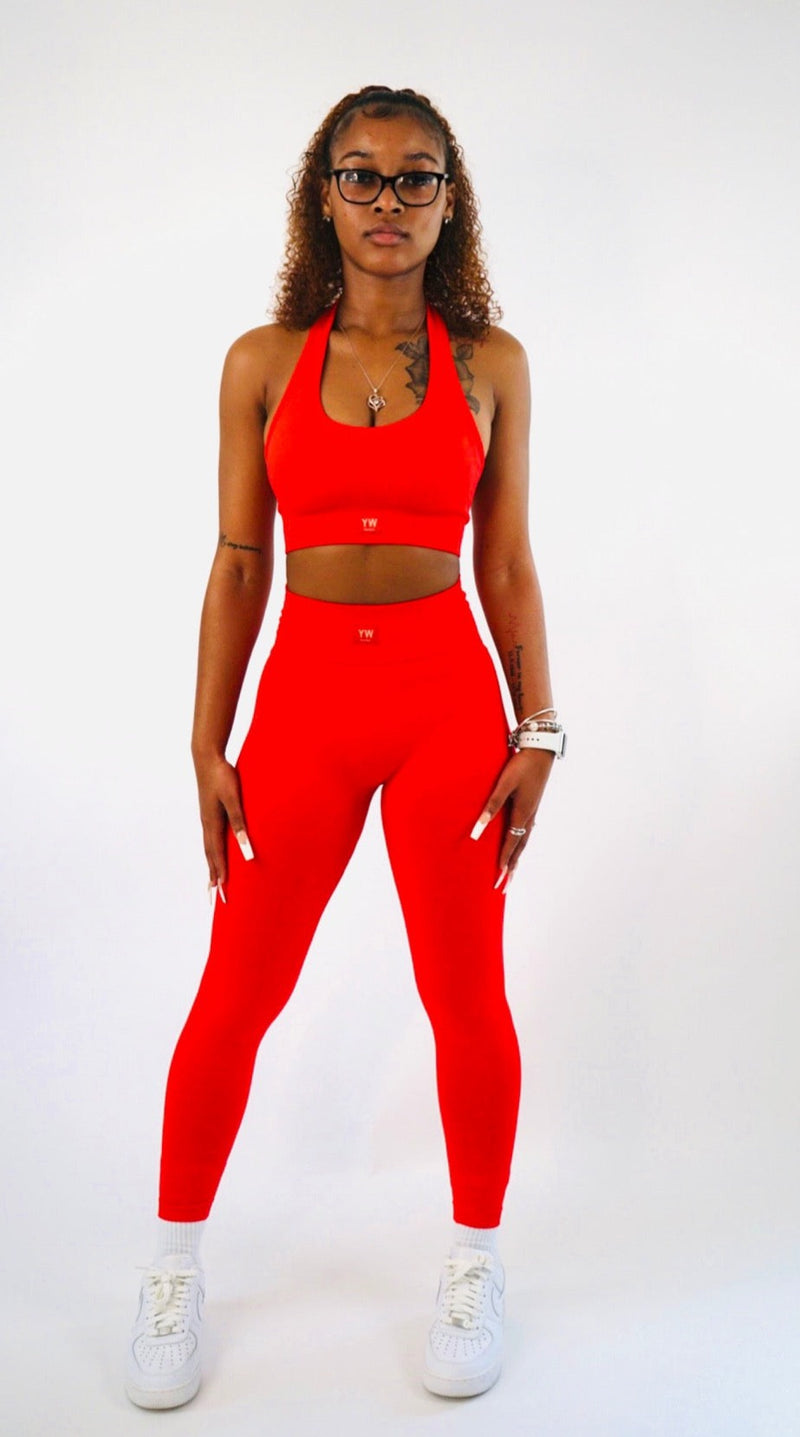 Sculpt Legging Set-Vibrant Red