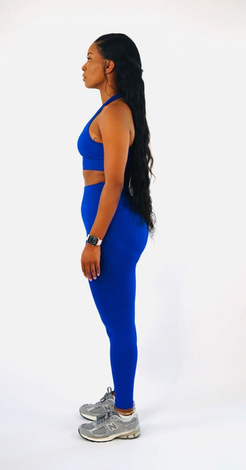 Sculpt Legging Set-Electric Blue