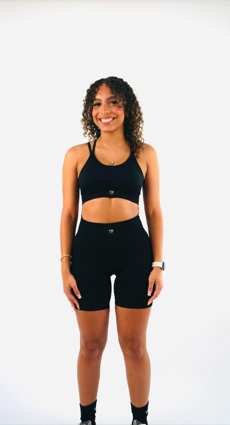 Sculpt Cycling Short Set- Jet Black