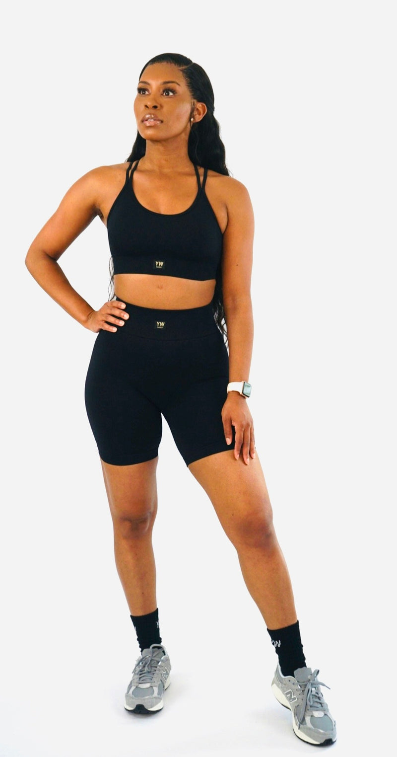 Sculpt Cycling Short Set- Jet Black