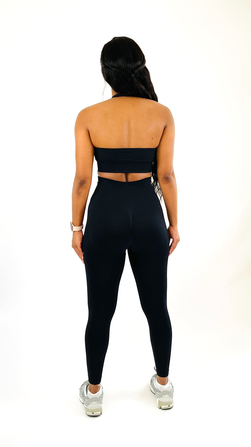 Sculpt Legging Set-Jet Black