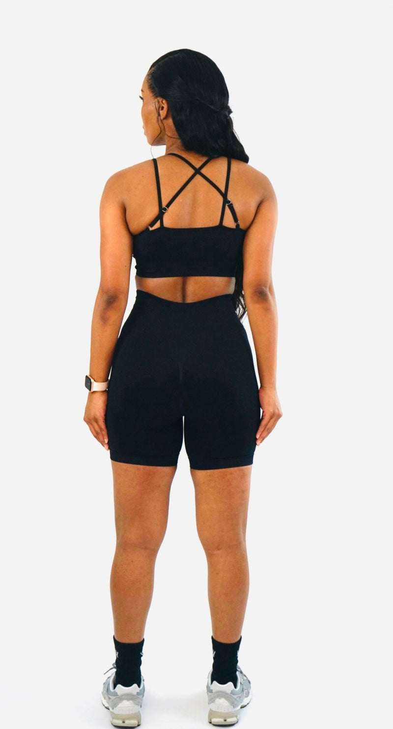 Sculpt Cycling Short Set- Jet Black