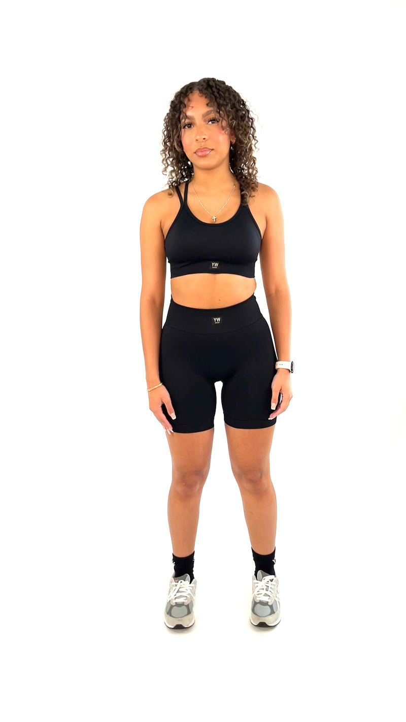 Sculpt Cycling Short Set- Jet Black