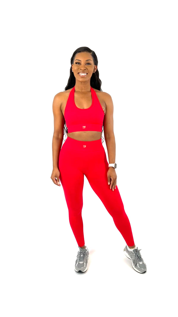 Sculpt Legging Set-Vibrant Red