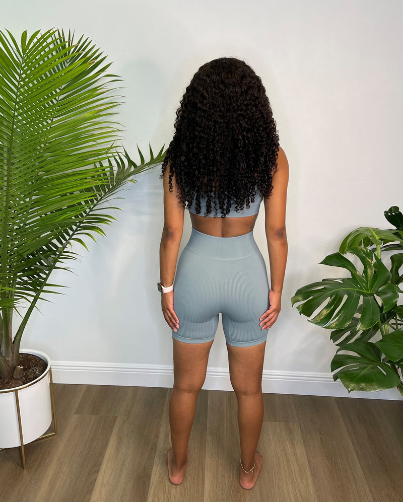 YW Naked Ribbed Short Set