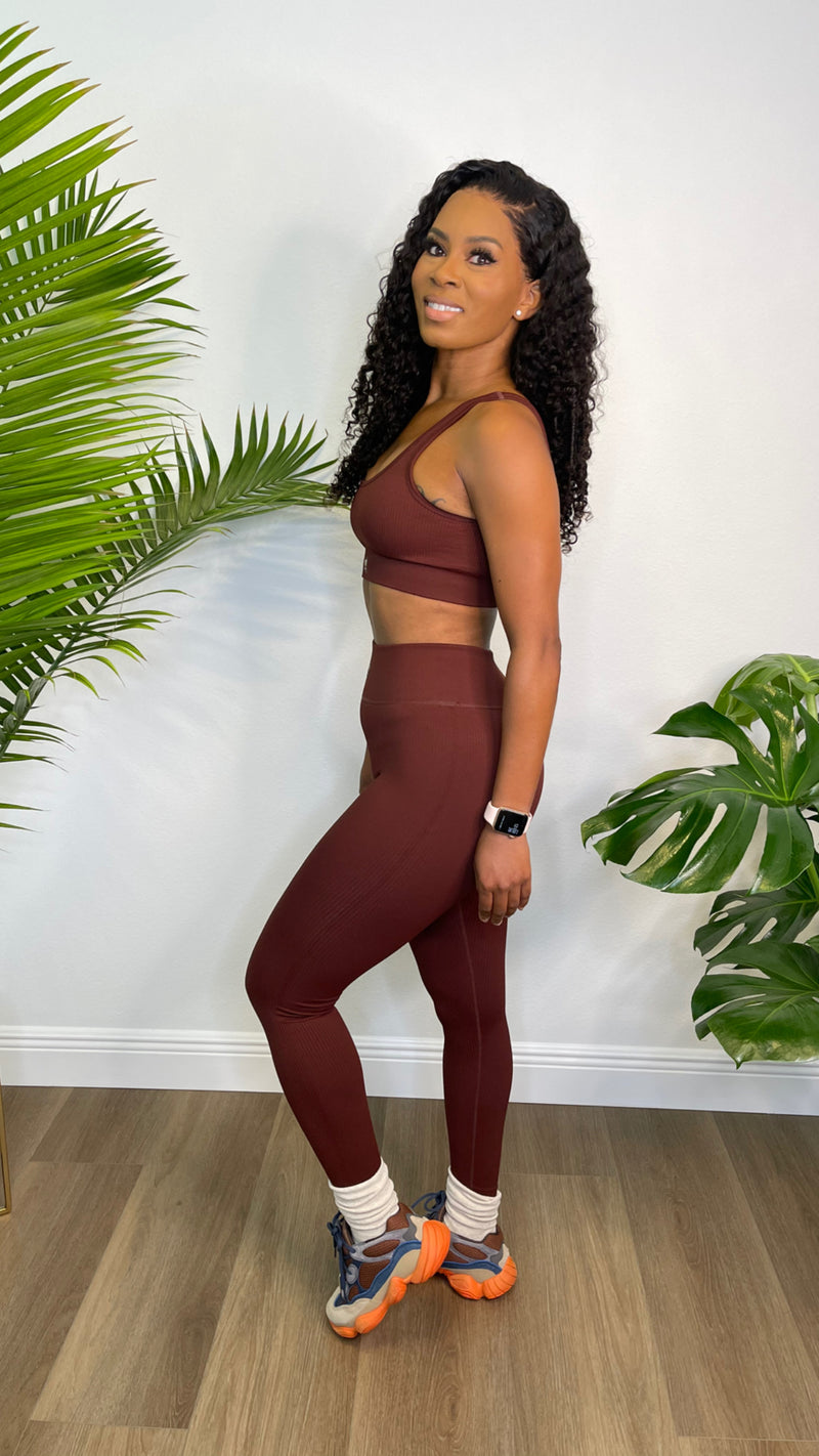 YW Naked Ribbed Legging Set